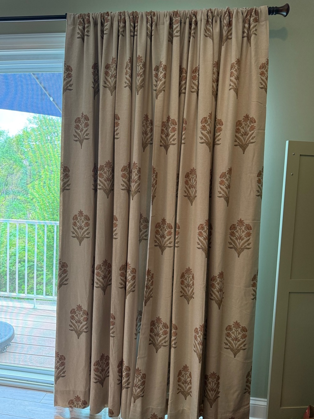 EUC Pottery Barn Elinor Floral Mughal Blackout Curtains Set of 2 (orig $209 ea)